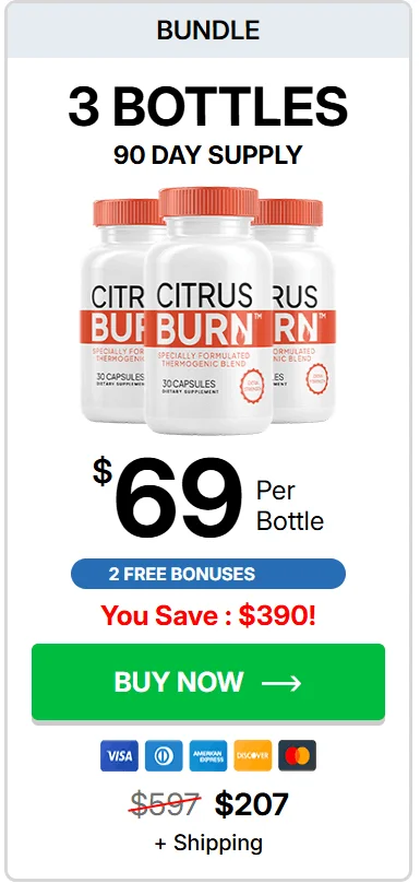 CitrusBurn three bottles order