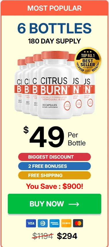 CitrusBurn 6 bottles